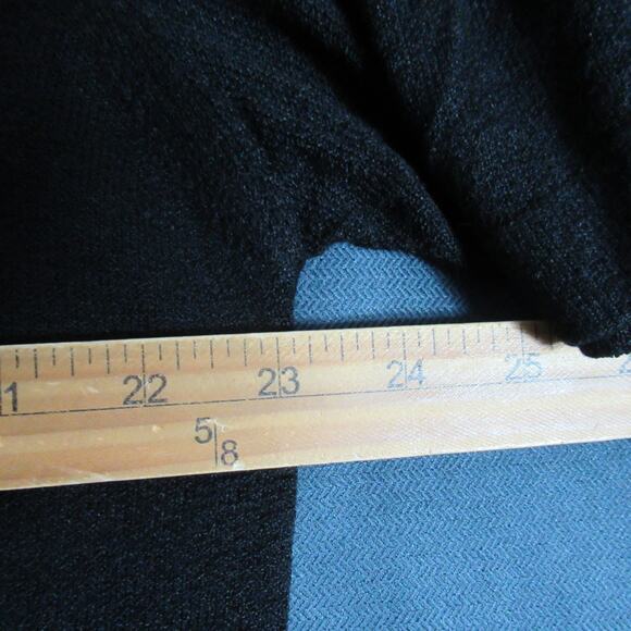 Vintage Pronto-Uomo Firenze Sweater Mens Large Black Knit Polo 90s Made in Italy - Picture 4 of 7